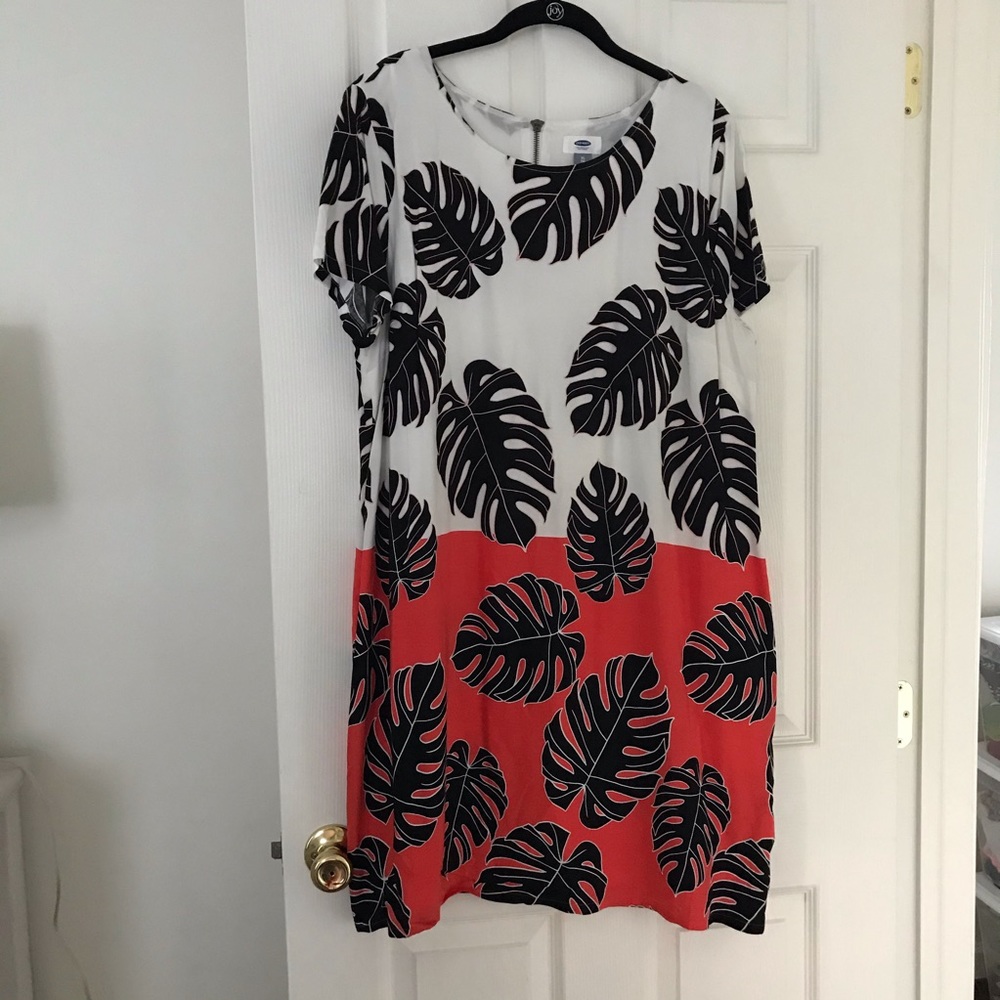 Old Navy Sz XL tropical shift dress